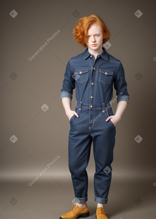 Young adult non-binary with  ginger hair