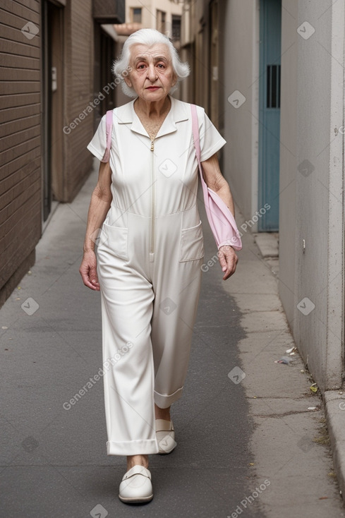 Armenian elderly female with  white hair