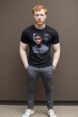 Nigerian young adult male with  ginger hair