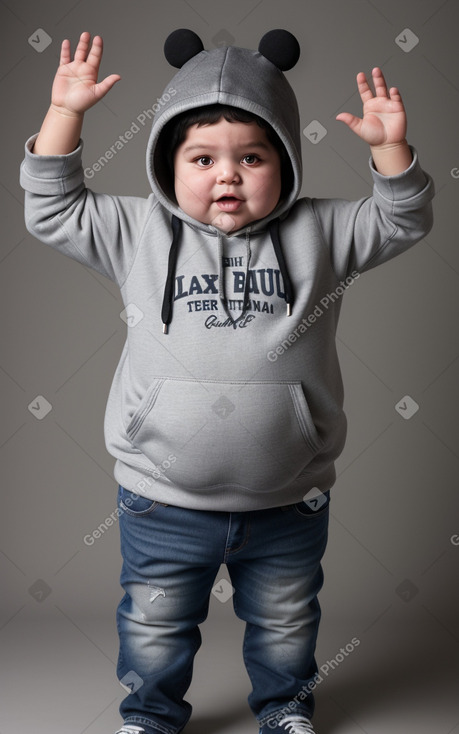 Uruguayan infant boy with  gray hair