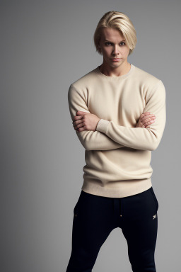 Finnish adult male with  blonde hair