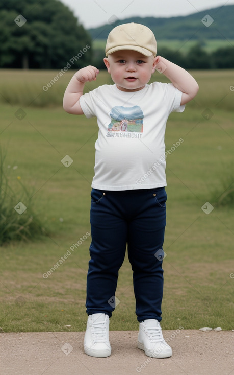 Croatian infant boy with  blonde hair