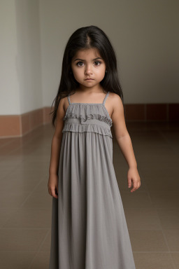 Mexican infant girl with  gray hair