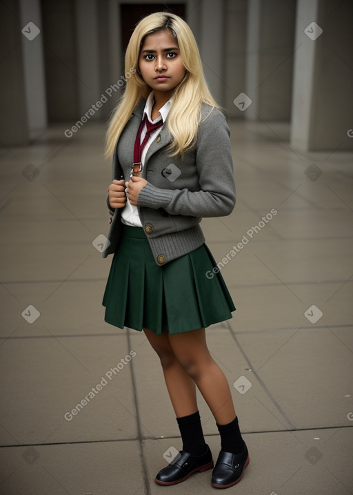 Bangladeshi young adult female with  blonde hair