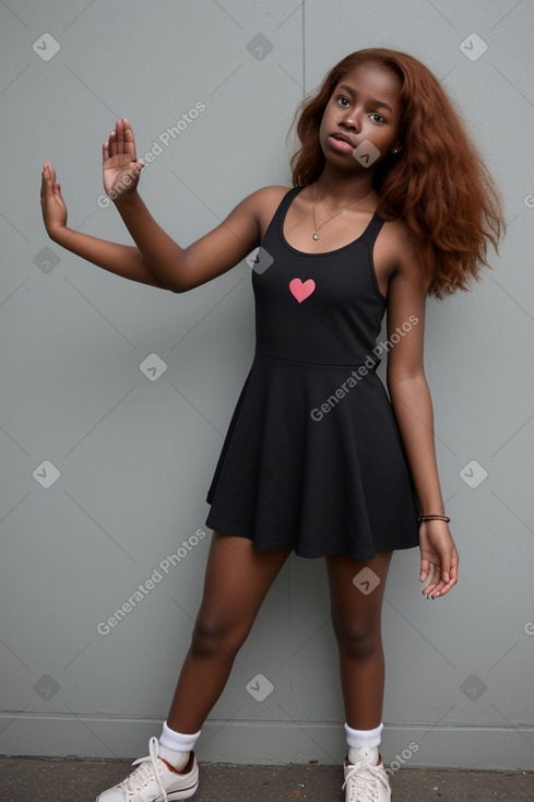 Teenager girl with  ginger hair