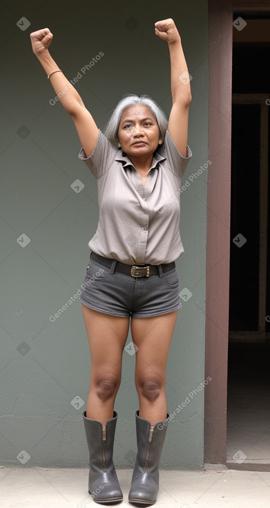 Nepalese 45 years female with  gray hair