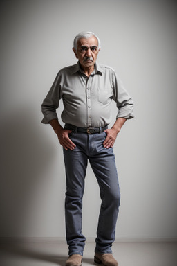 Iranian elderly male with  gray hair