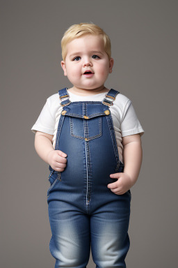 Macedonian infant boy with  blonde hair