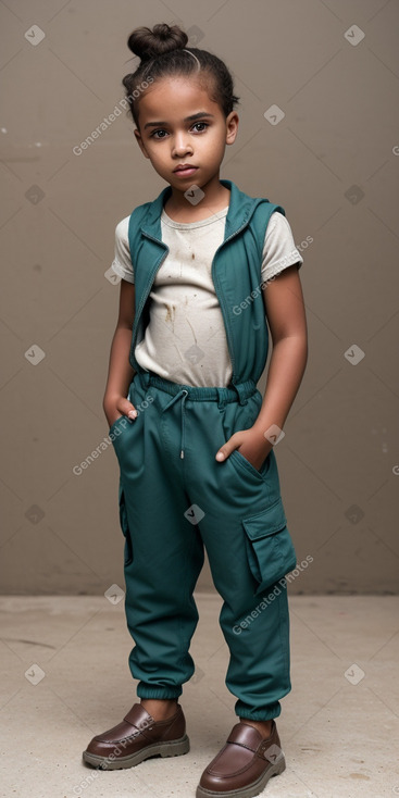 Dominican child boy with  brown hair