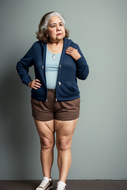 Hispanic elderly female with  brown hair