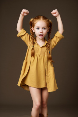 Costa rican infant girl with  ginger hair