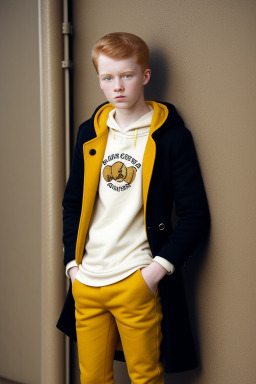 Teenager boy with  ginger hair