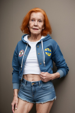 Swedish elderly female with  ginger hair