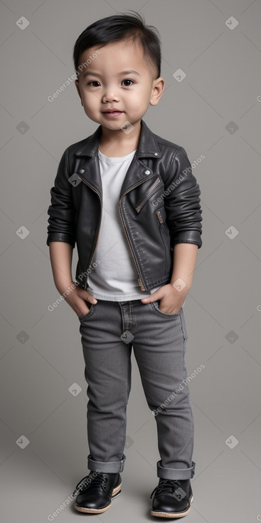 Singaporean infant boy with  gray hair