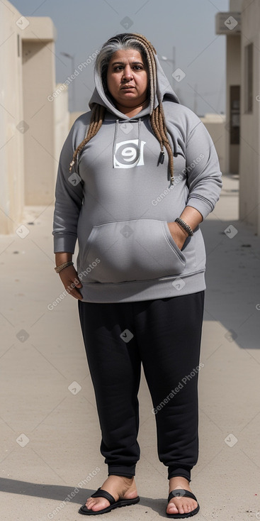 Bahraini middle-aged female with  gray hair