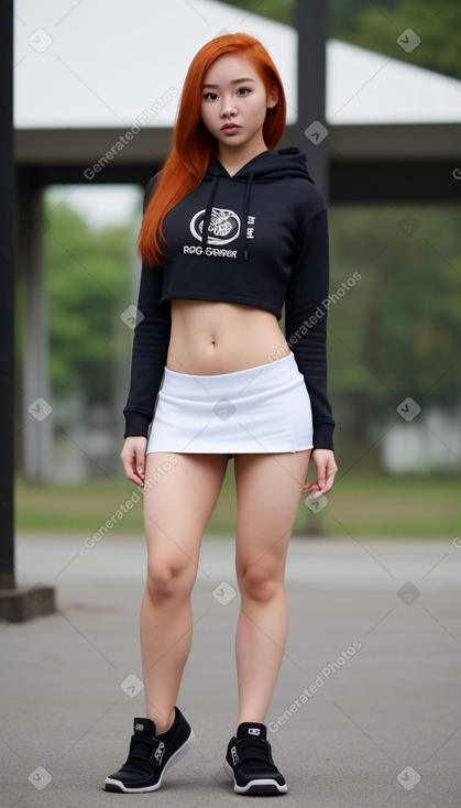 Thai adult female with  ginger hair