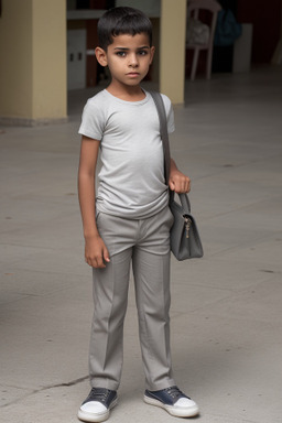 Cuban child boy with  gray hair