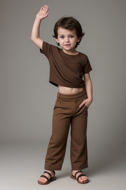 Romanian infant boy with  brown hair