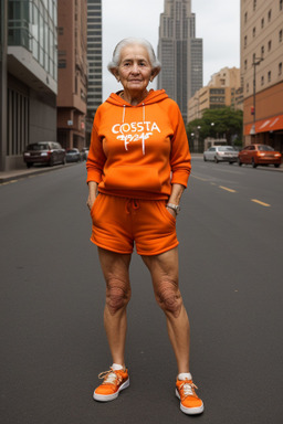 Costa rican elderly female with  brown hair