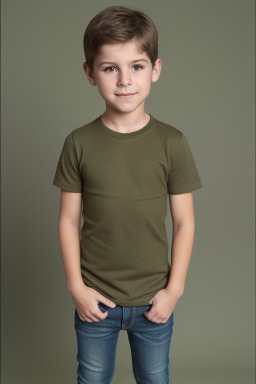 Spanish child boy with  brown hair