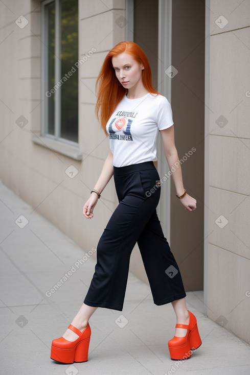 Slovenian adult female with  ginger hair