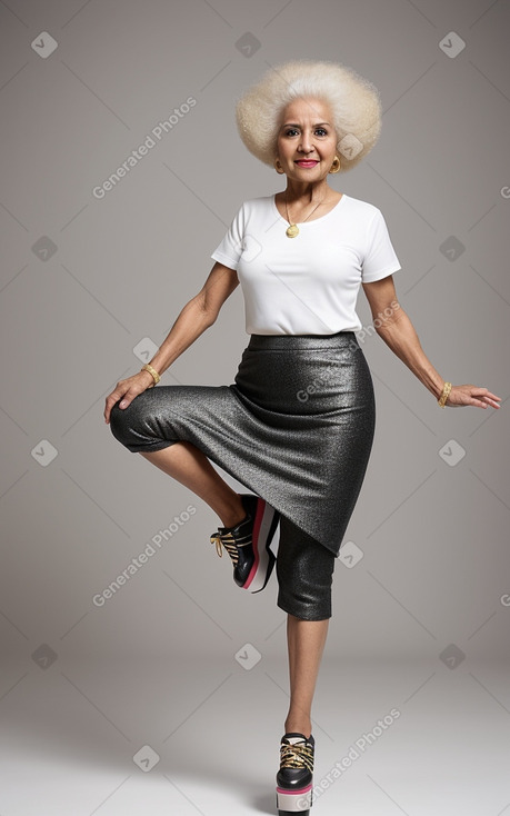 Emirati elderly female with  blonde hair