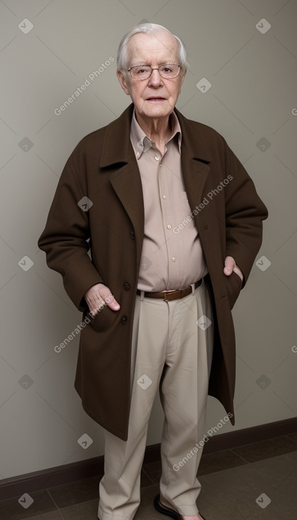 Elderly male with  brown hair