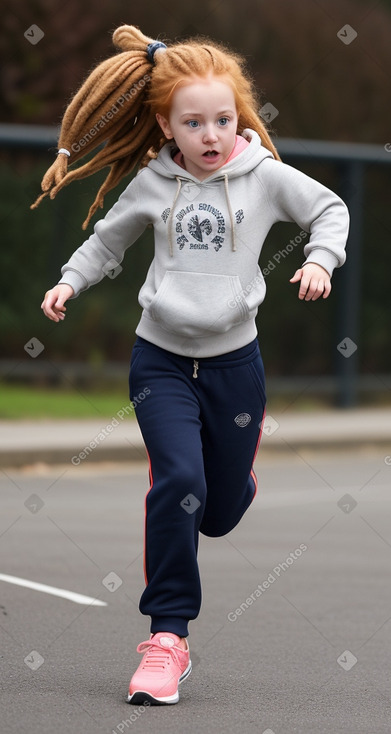 British infant girl with  ginger hair