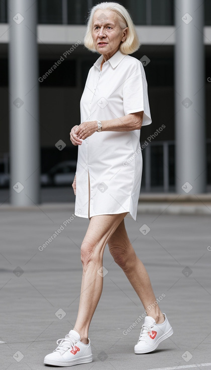 Elderly female with  blonde hair