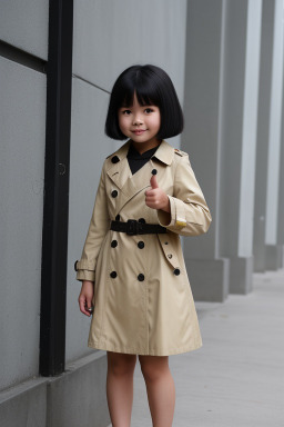 Vietnamese child girl with  black hair