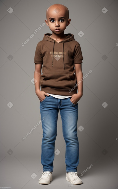 Somali infant boy with  brown hair