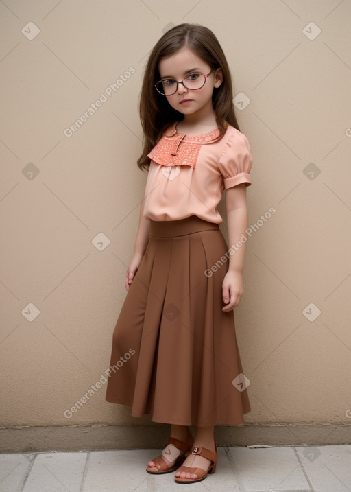 Italian infant girl with  brown hair