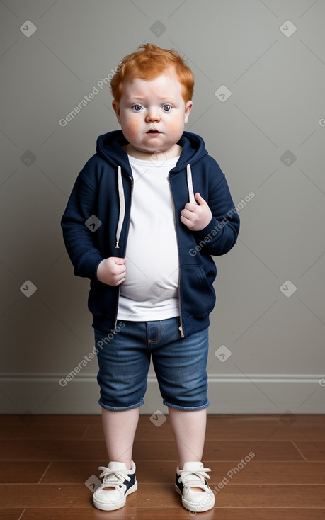 Kenyan infant boy with  ginger hair