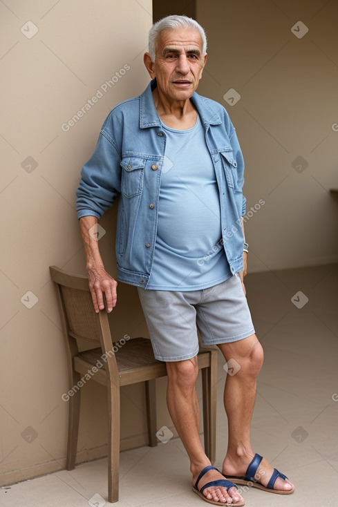 Jordanian elderly male with  gray hair