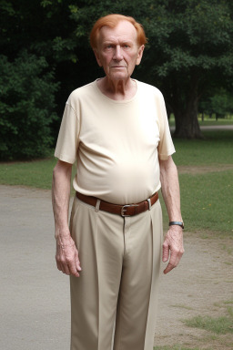 French elderly male with  ginger hair