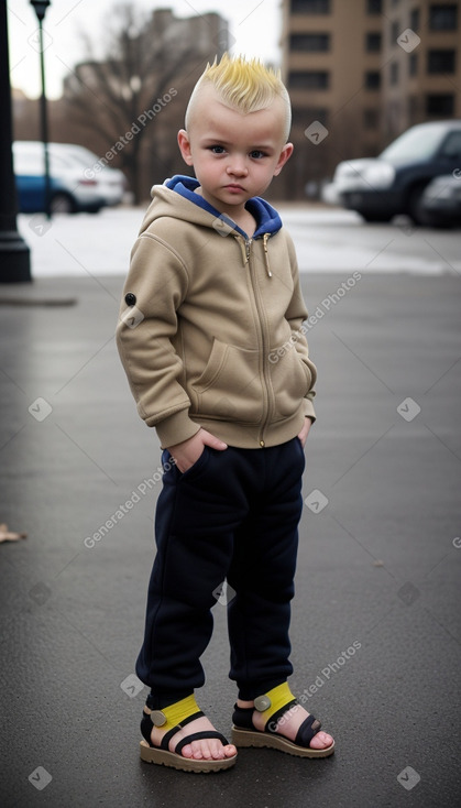 Ukrainian infant boy with  blonde hair