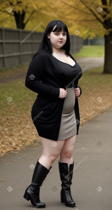 Lithuanian young adult female with  black hair