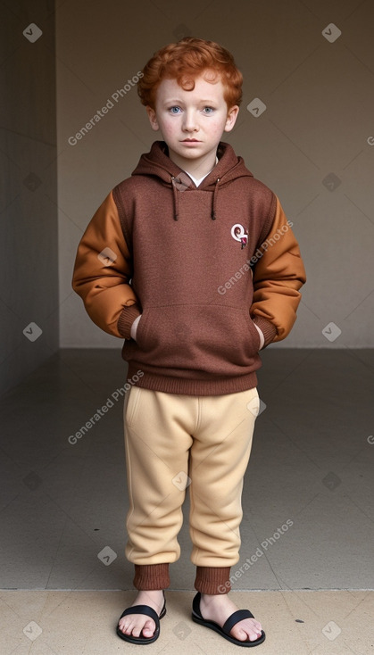 Qatari child boy with  ginger hair