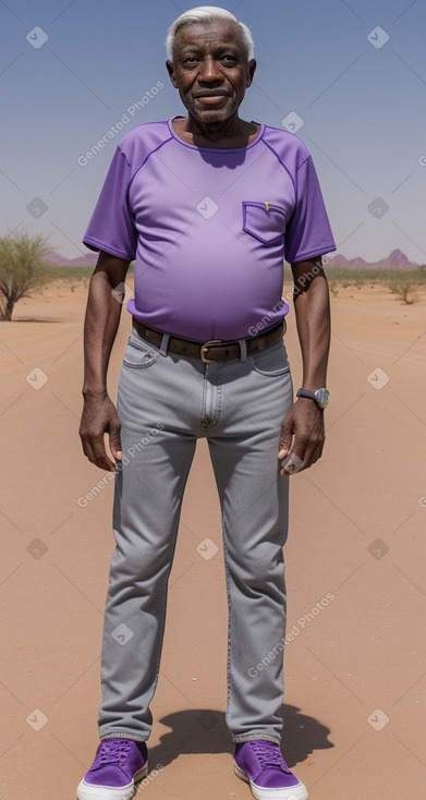 Togolese elderly male with  gray hair