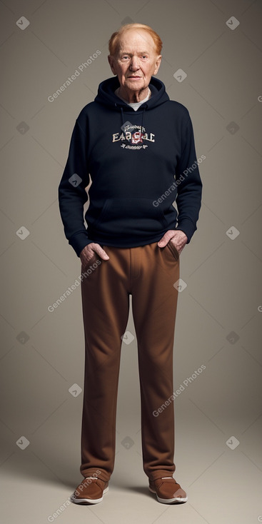 American elderly male with  ginger hair