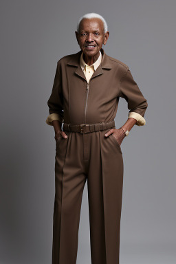 Kenyan elderly male with  brown hair