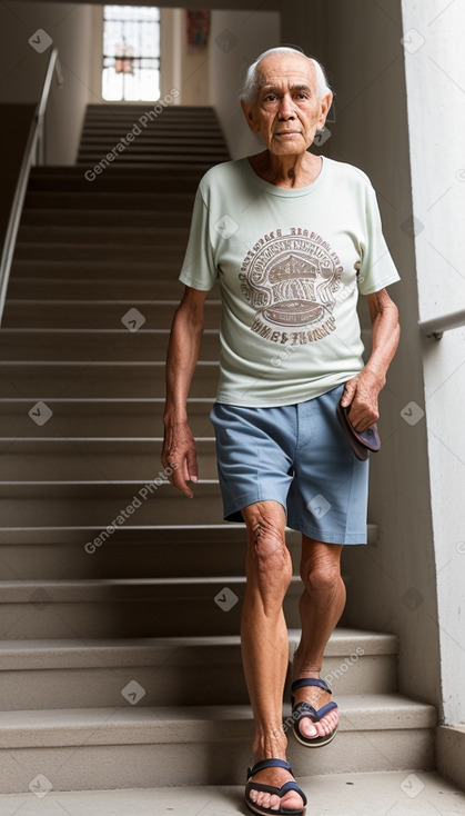 Guatemalan elderly male with  brown hair