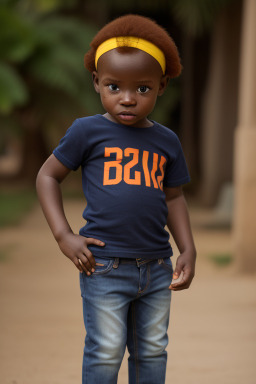 Togolese infant boy with  ginger hair