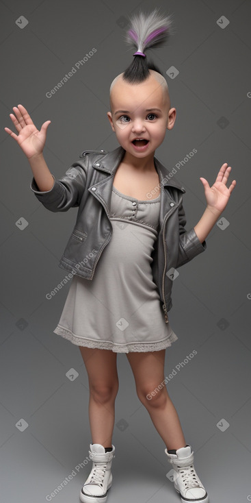 Algerian infant girl with  gray hair