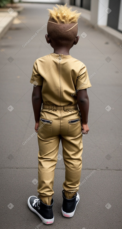 Ghanaian infant boy with  blonde hair