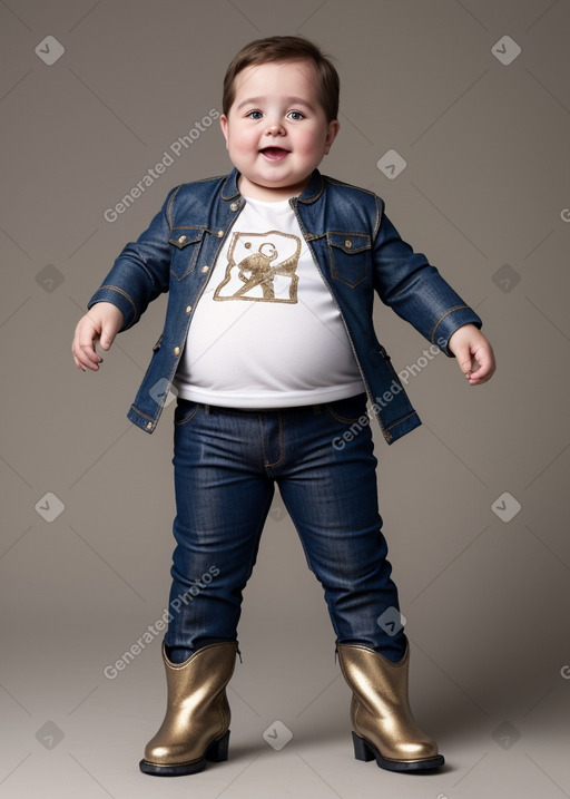 French infant boy with  brown hair