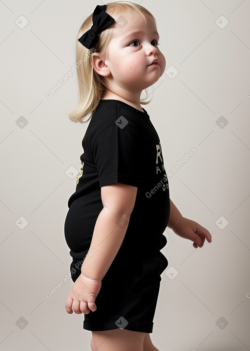 Italian infant girl with  blonde hair