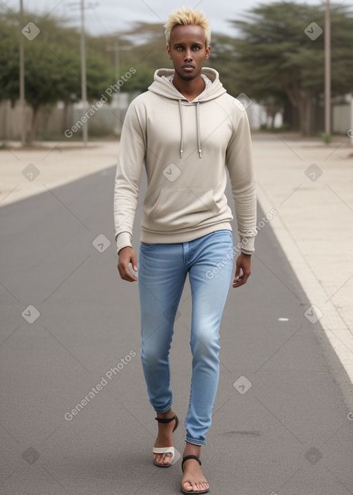 Somali adult male with  blonde hair