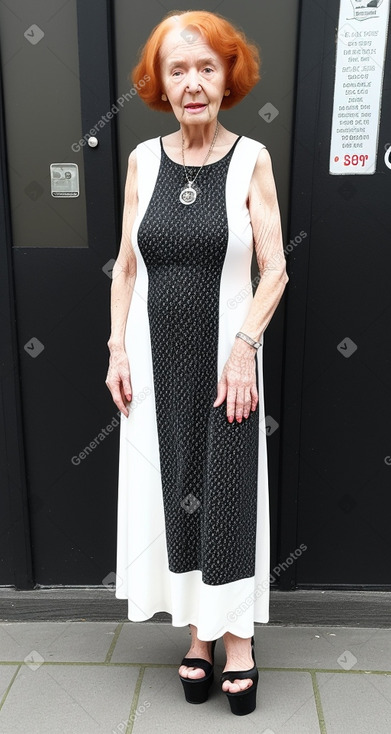 Elderly female with  ginger hair