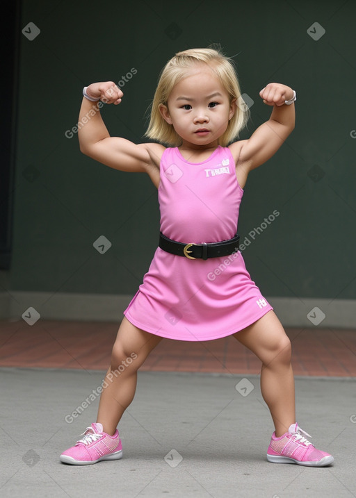 Thai infant girl with  blonde hair